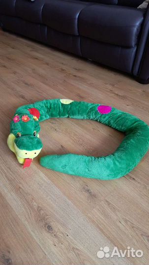 Мягкие игрушки Тигр Змея Зайчик Собачка Енот