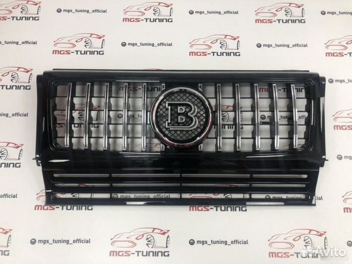 Решетка Mercedes G-class w463 GT + знак (B)