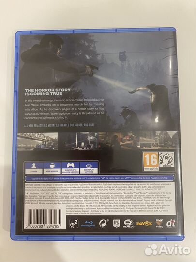 Alan wake remastered ps4/ps5