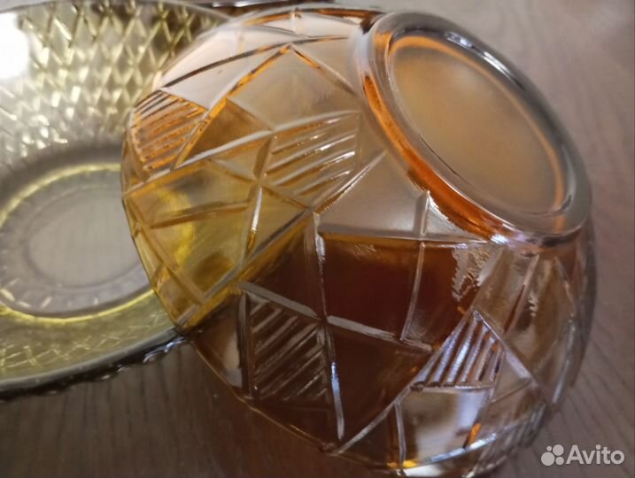 Стеклянные конфетницы 50 годов