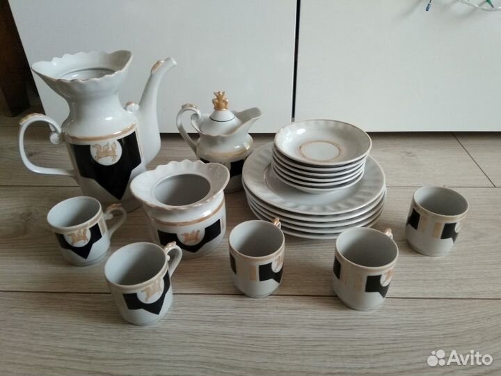 Сервиз кофейный Золотой пегас