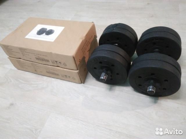 Сборные гантели 2шт по 7.2 кг новые