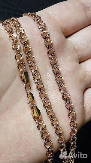 Новая Золотая цепь Бисмарк 585пр