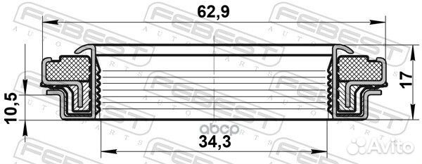 Сальник привода 95RCW-36621017X Febest
