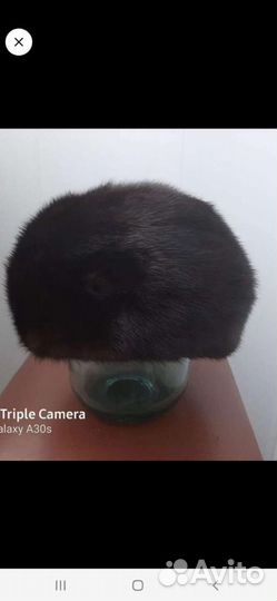 Берет женский. Мех - норка