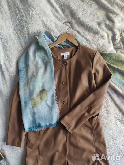 Лёгкое пальто без ворота Calvin Klein