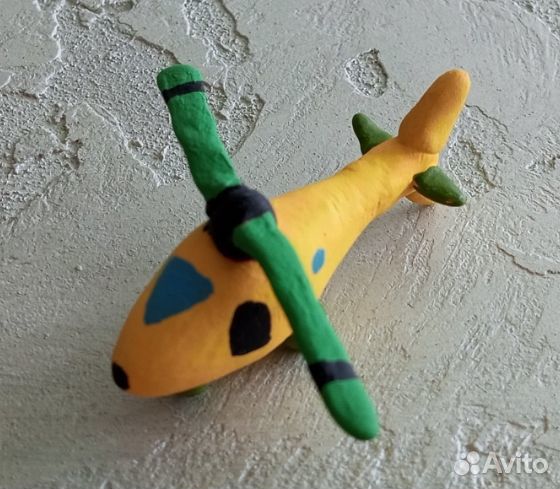 Поделка - вертолет из лёгкого пластилина