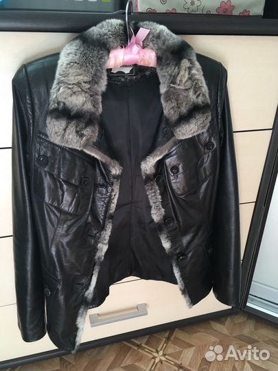 Куртка кожаная