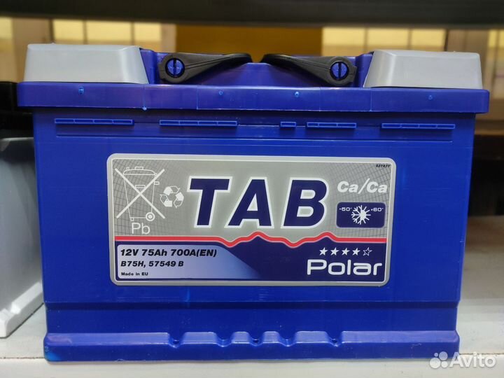 Аккумулятор Tab 75 обратная полярность