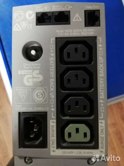 Ибп APS Back-UPS cs 350