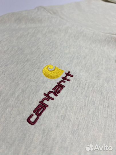 Carhartt свитшот (молочный цвет)