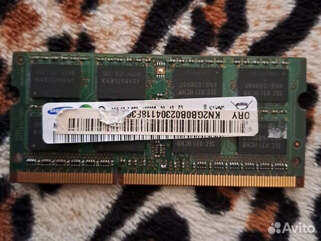 Оперативная память ddr3 для ноутбука 2gb 1333