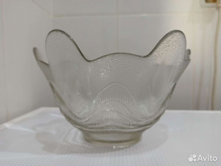 Ваза салатник стекло СССР винтаж