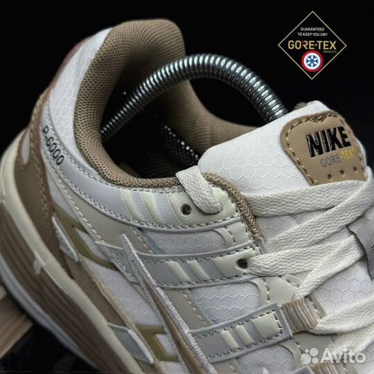 Кроссовки зимние Nike P-6000 white and brown