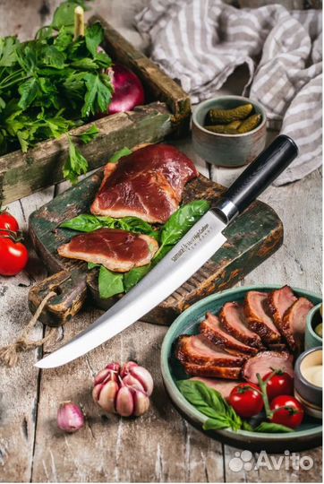 Нож кухонный Samura Mo-V для нарезки Tanto (новый)