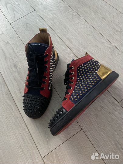 Высокие кеды Christian Louboutin 43 с шипами