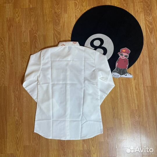 Maison margiela рубашка с поцелуями