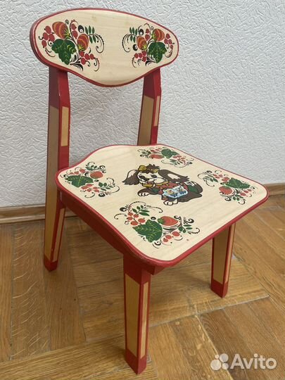 Детский стульчик деревянный