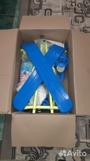 Снегокат со спинкой 