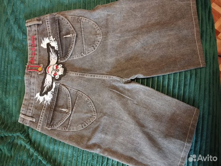 Джинсовые шорты y2k/affliction