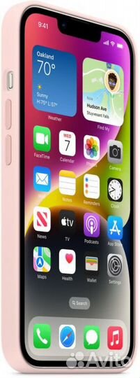 Силиконовый чехол для iPhone 14 Plus (розовый)