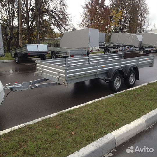Двухосный прицеп для длинномерных грузов. Доставка