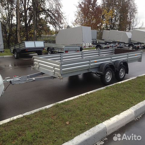 Двухосный прицеп для длинномерных грузов. Доставка