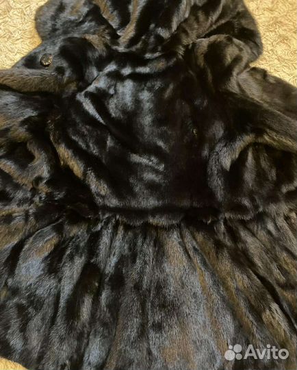 Шуба норковая с капюшоном 42 44