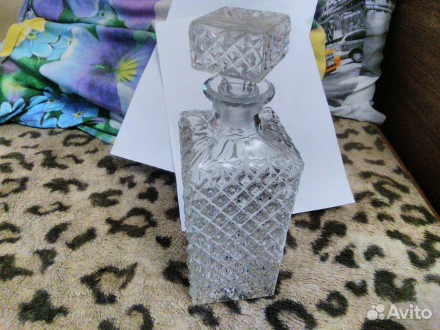 Графин хрустальный, рог фужер