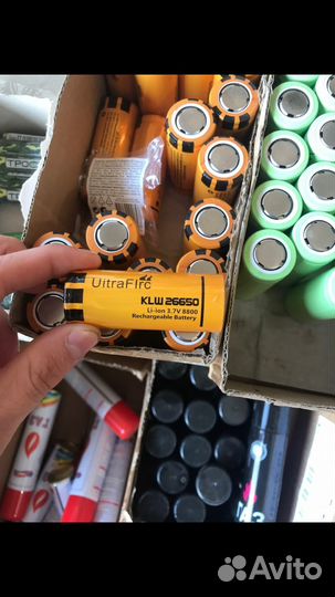 Аккумуляторные батарейки 26650