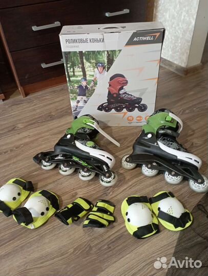 Роликовые коньки с защитой