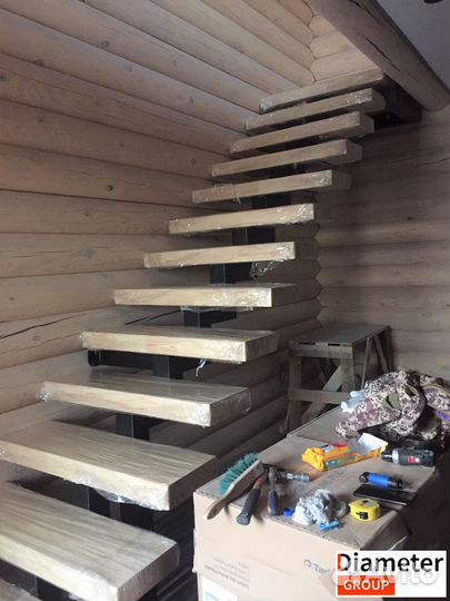 Изготовление забежной лестницы из металла