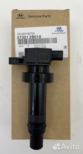 Катушка зажигания хендай солярис, киа рио