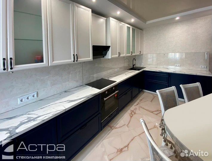 Стеклянные стеновые панели для кухни