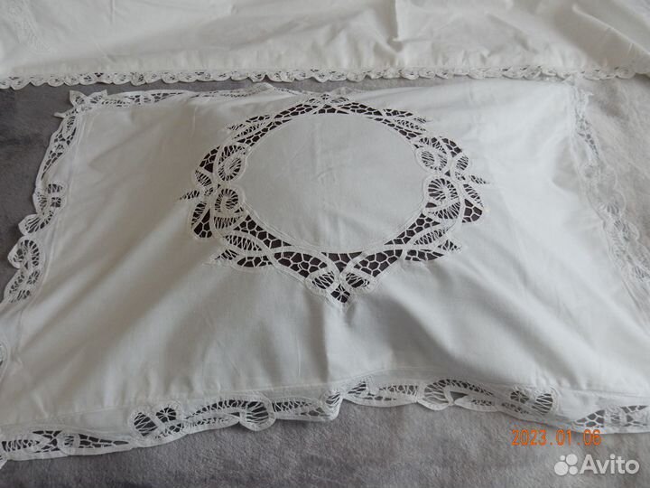 Постельное белье баттенбергское кружево винтаж