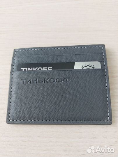 Новый картхолдер тинькофф серый