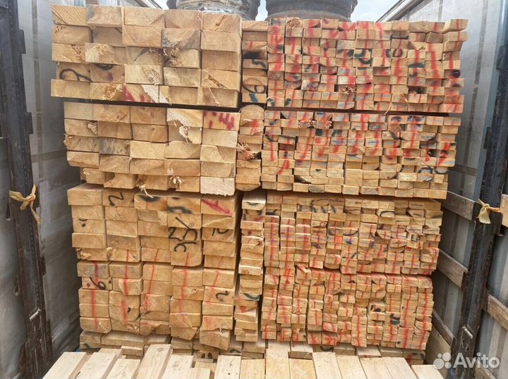 Доска обрезная 100х200х6000. Пиломатериалы