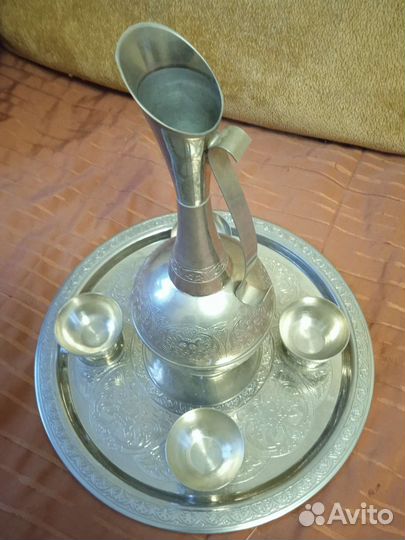 Рюмки, кувшин, поднос СССР