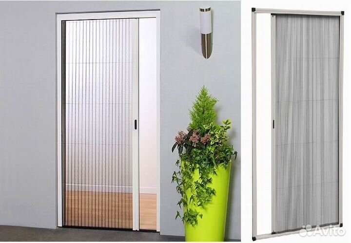 Москитные сетки плиссе на окна и двери