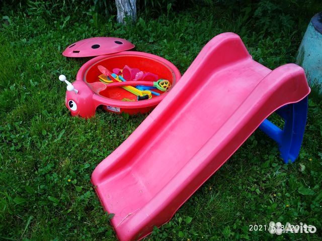 Горка детская пластиковая