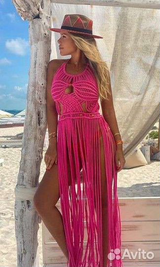 Платье макраме