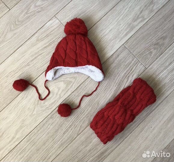 Комплект шапка, шарф