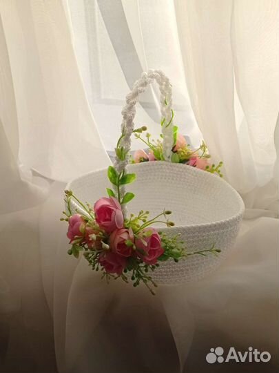 Декоративная корзина, пасхальная