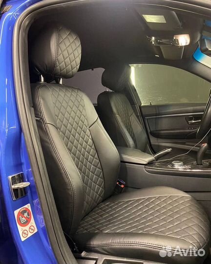 Чехлы экокожа Ромб на Toyota Rav4 от Автопилот