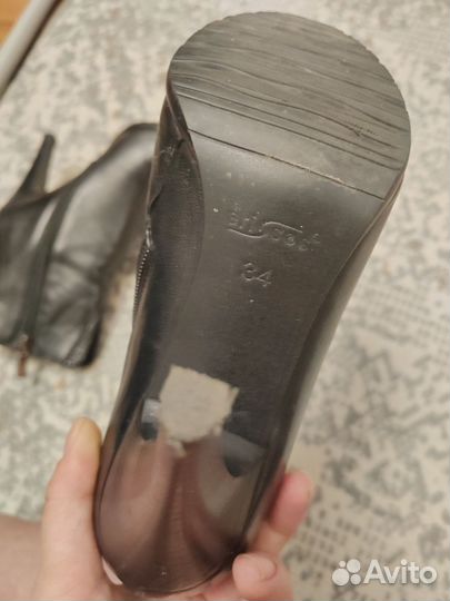 Ботильоны натуральная кожа 34