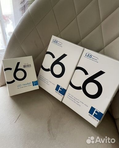Лед лампочки H4 C6 новые