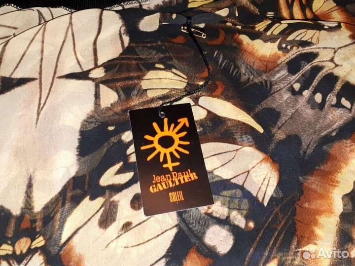 Jean paul gaultier soleil кофта шелк новая 48 S M
