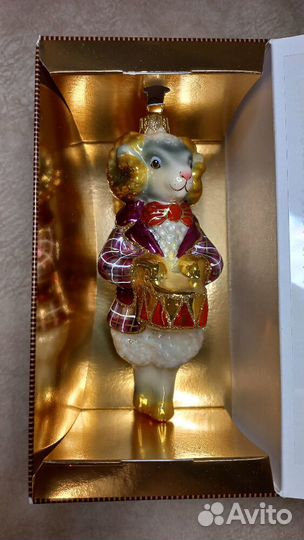 Ёлочная игрушка Баран с барабаном от Ариель