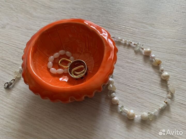 Подставка для украшений колец керамика handmade