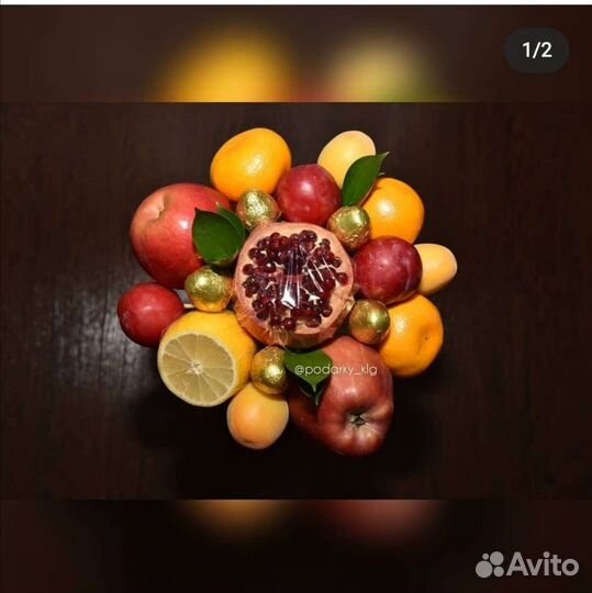 Фруктовые букеты и корзинки